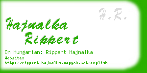 hajnalka rippert business card